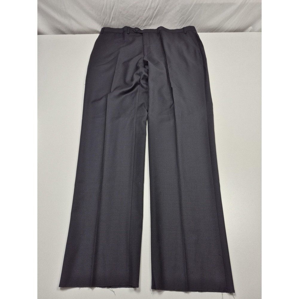 MICHAEL Michael Kors Dress Pants Mens 42x36 Black Wool Flat Front Straight NWT